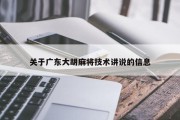 关于广东大胡麻将技术讲说的信息