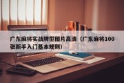 广东麻将实战牌型图片高清（广东麻将100张新手入门基本规则）