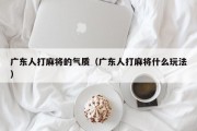 广东人打麻将的气质（广东人打麻将什么玩法）