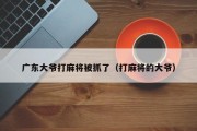 广东大爷打麻将被抓了（打麻将的大爷）